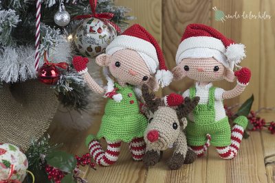 ¡Patrón de duendecillos navideños a crochet!