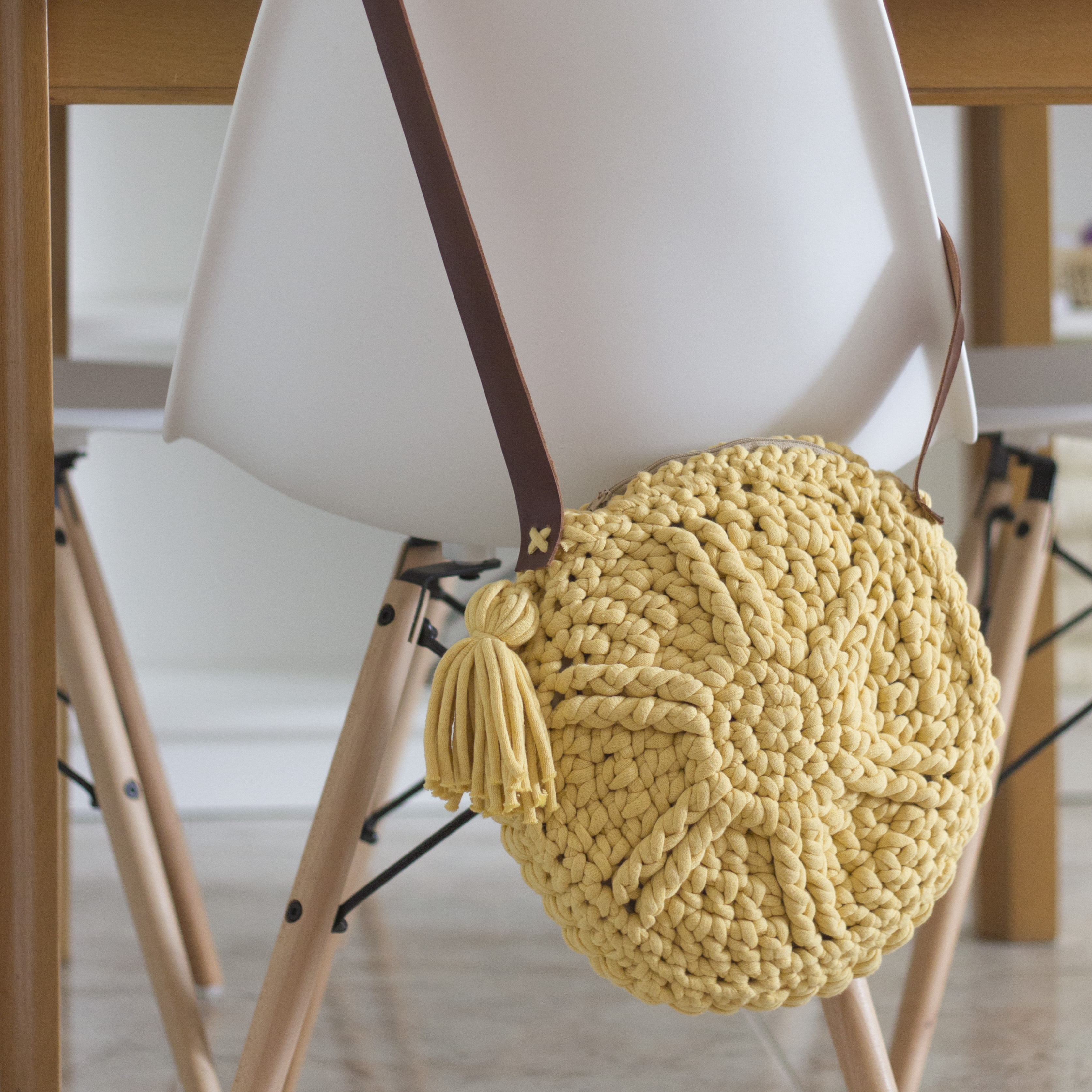 Patrón Bolso Redondo Crochet Bolso Sunsun – Amigurumi Duende de los