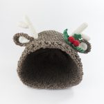 Patrón de Crochet Gorrito de Reno Navideño