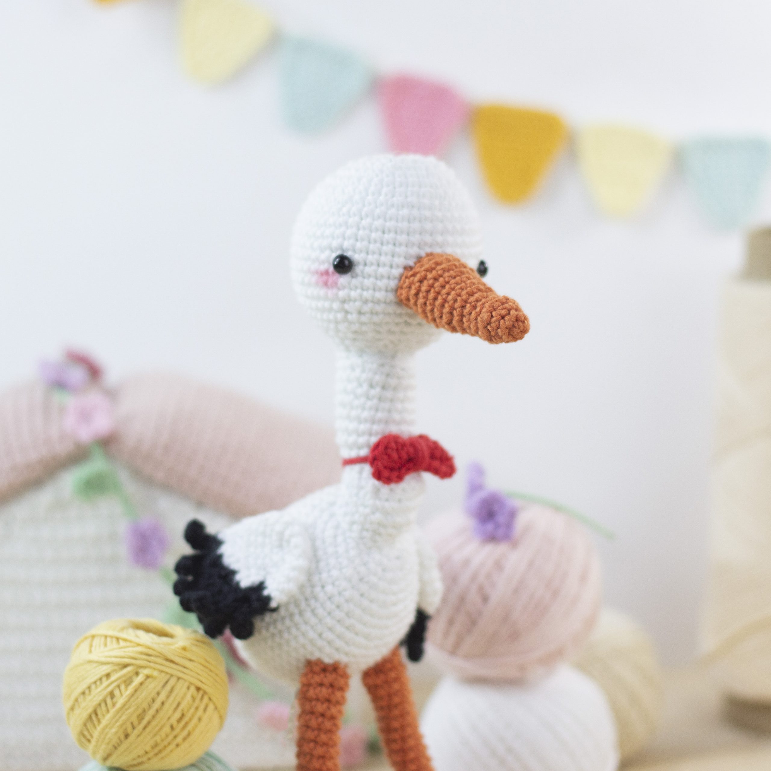 Cigueña amigurumi (5)